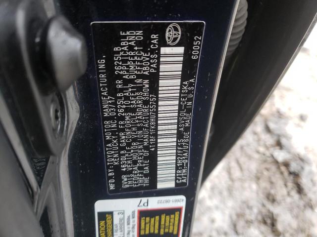 Photo 10 from auction – 2017 TOYOTA CAMRY LE with VIN 4T1BF1FK8HU755757