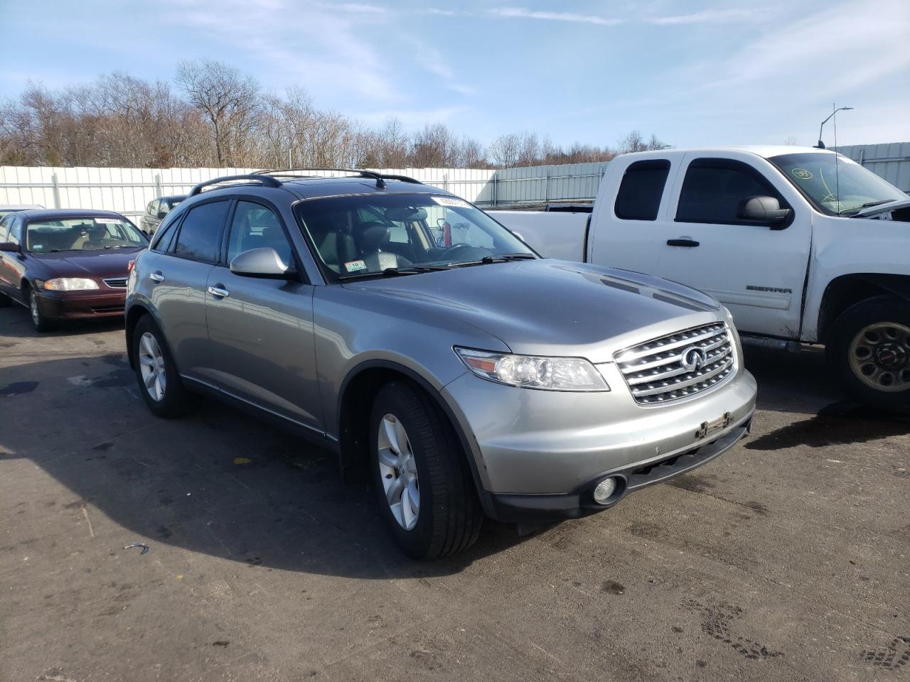 INFINITI FX35 2004 with VIN JNRAS08W34X213545 - Photo from auction