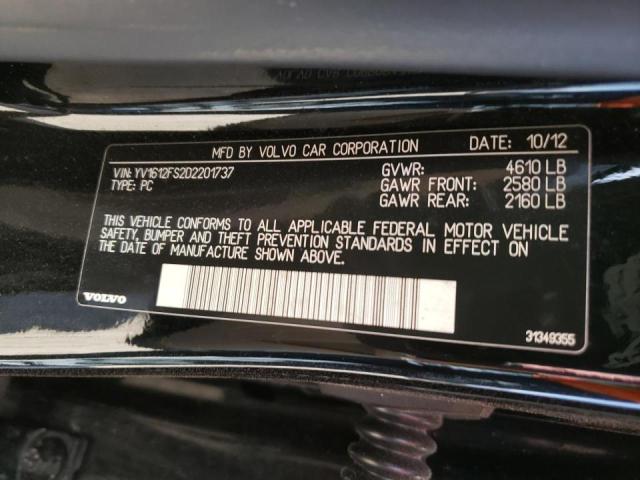 Photo 10 from auction – 2013 VOLVO S60 T5 with VIN YV1612FS2D2201737