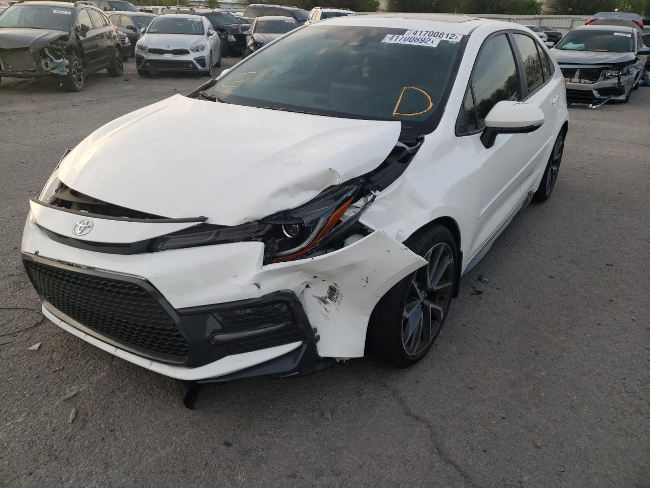 Photo 2 from auction – 2020 TOYOTA COROLLA SE with VIN 5YFP4RCE4LP052465