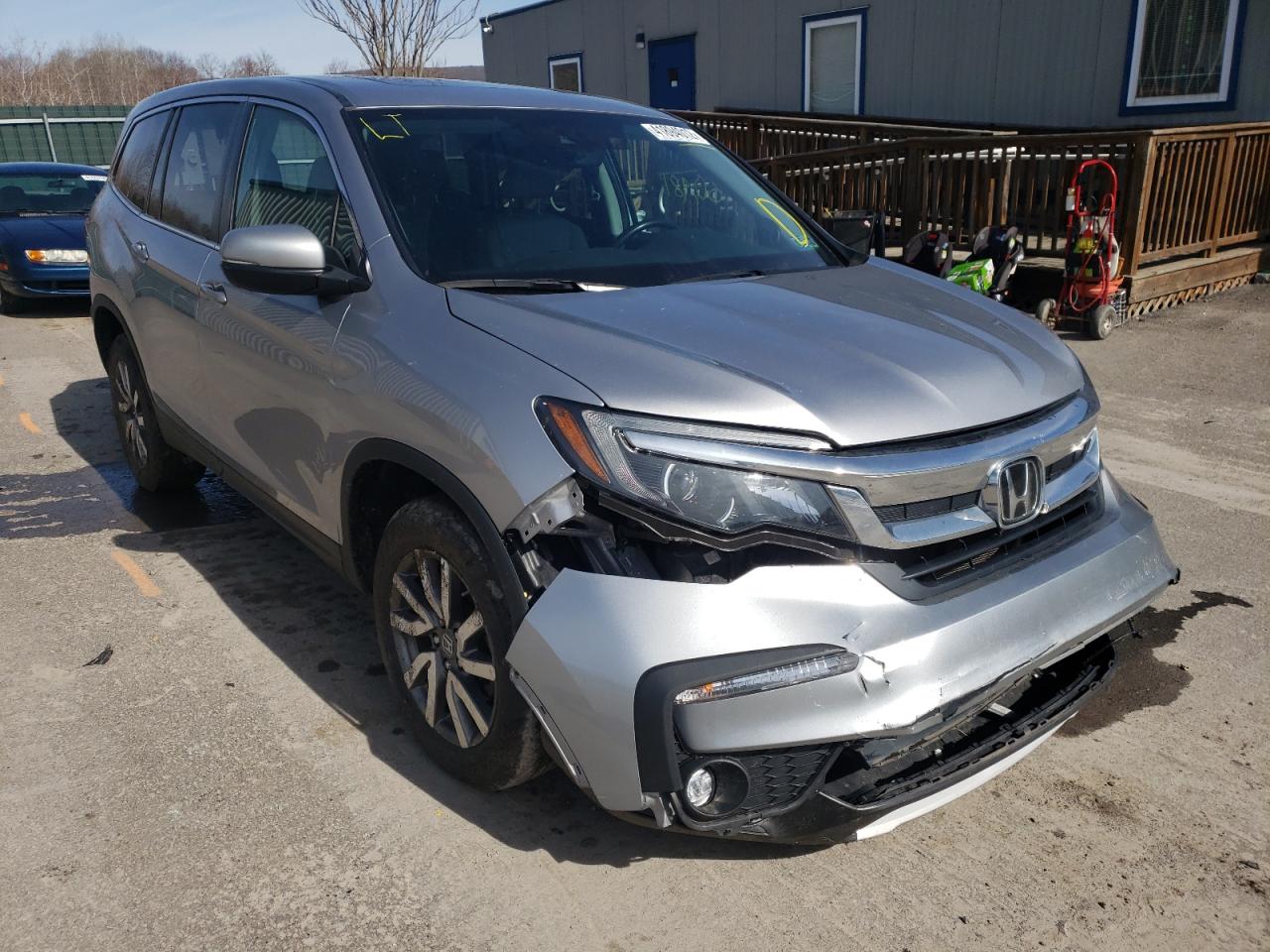 HONDA PILOT EXL 2019 with VIN 5FNYF6H41KB007166 - Photo from auction