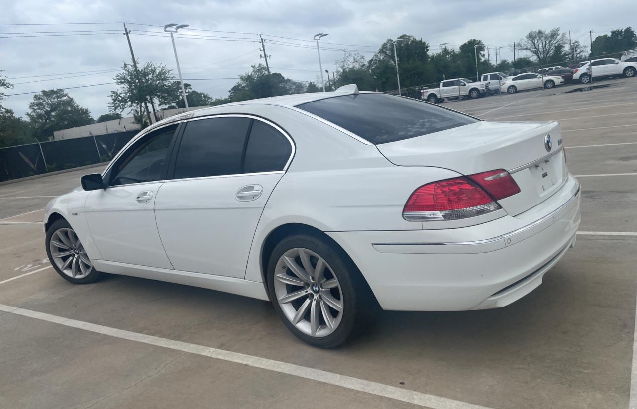 Photo 3 from auction – 2007 BMW 750 with VIN WBAHN83527DT73079