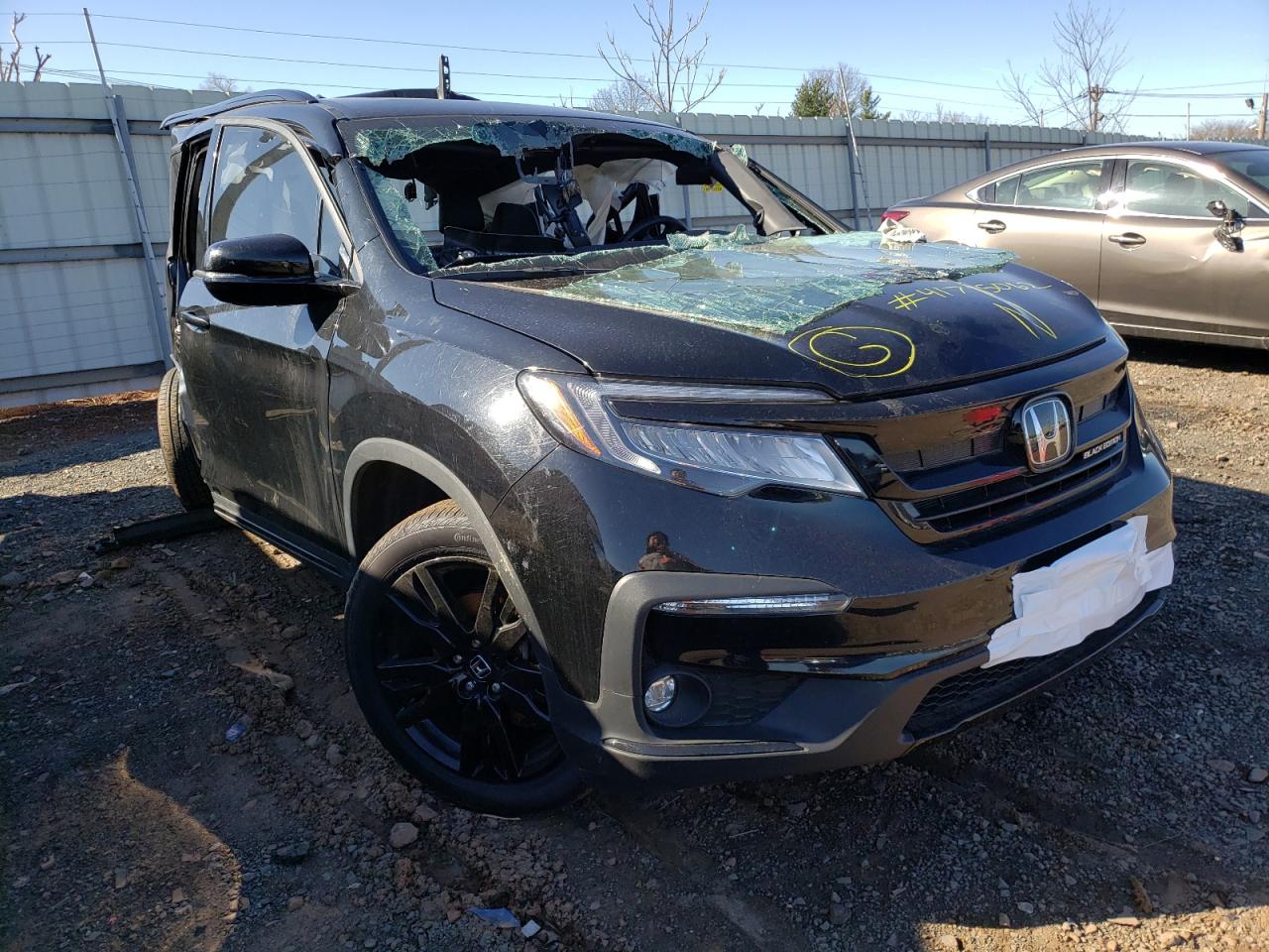 Photo 1 from auction – 2020 HONDA PILOT BLAC with VIN 5FNYF6H79LB043280