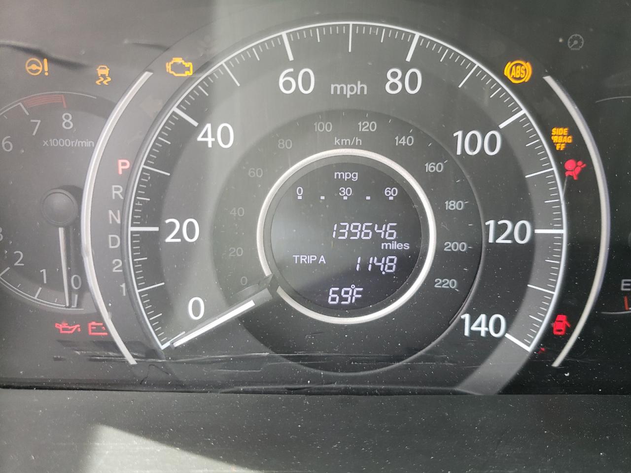 Photo 8 from auction – 2013 HONDA CR-V EX with VIN 5J6RM3H51DL034878