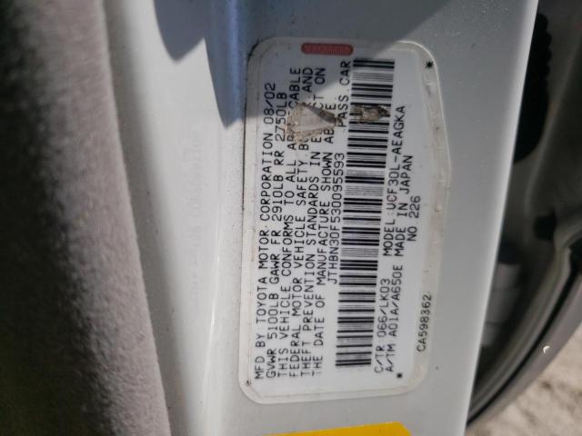 Photo 10 from auction – 2003 LEXUS LS430 with VIN JTHBN30F530095593