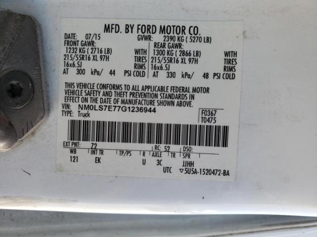 Zdjęcie 10 z aukcji – 2016 FORD TRANSIT CO z VIN NM0LS7E77G1236944