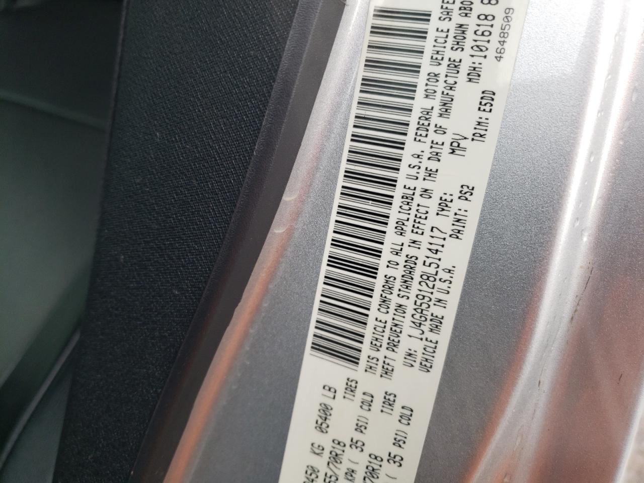 Photo 10 from auction – 2008 JEEP WRANGLER U with VIN 1J4GA59128L514117