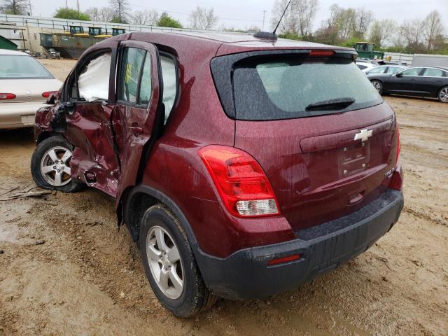 Photo 3 from auction – 2016 CHEVROLET TRAX LS with VIN 3GNCJNSBXGL183319