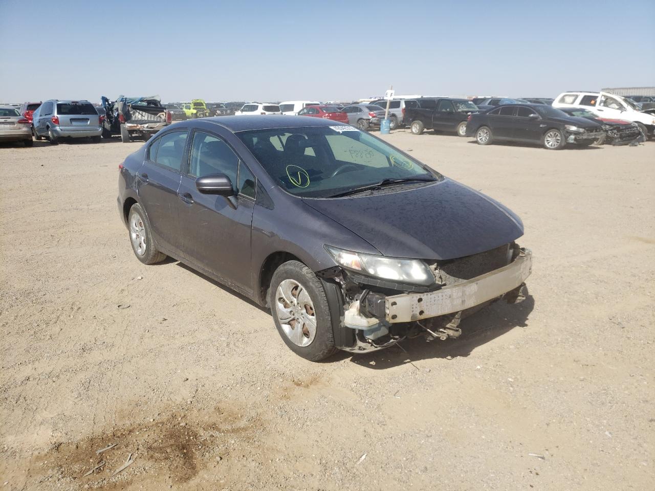 HONDA CIVIC LX 2015 with VIN 19XFB2F58FE006390 - Photo from auction