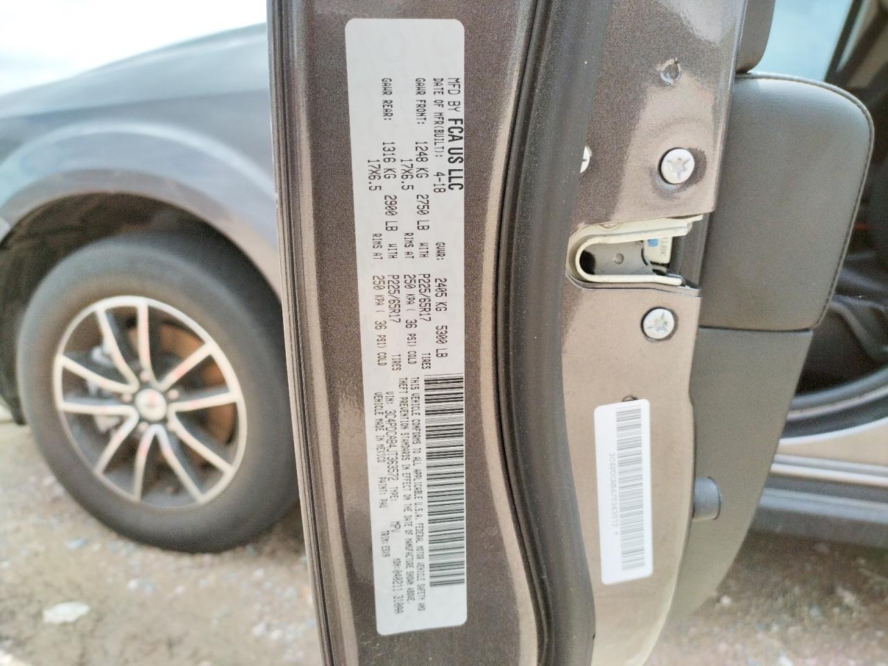 Zdjęcie 10 z aukcji – 2018 DODGE JOURNEY SE z VIN 3C4PDCAB4JT363572