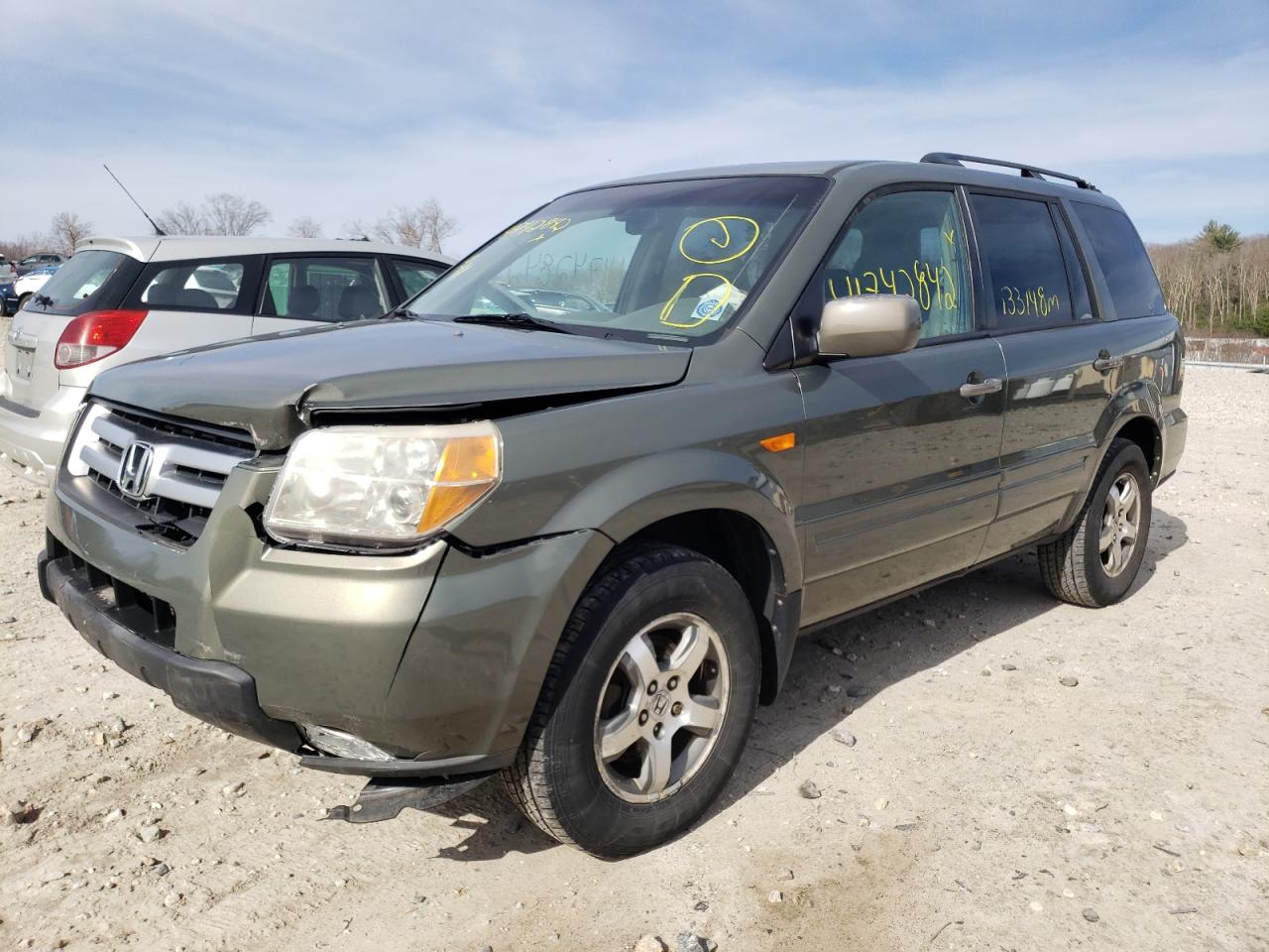 Photo 2 from auction – 2007 HONDA PILOT EXL with VIN 5FNYF18597B028348