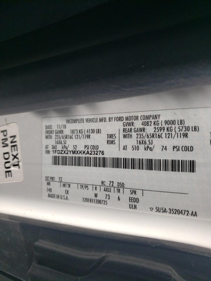 Photo 10 from auction – 2019 FORD TRANSIT T- with VIN 1FDZX2YMXKKA23276