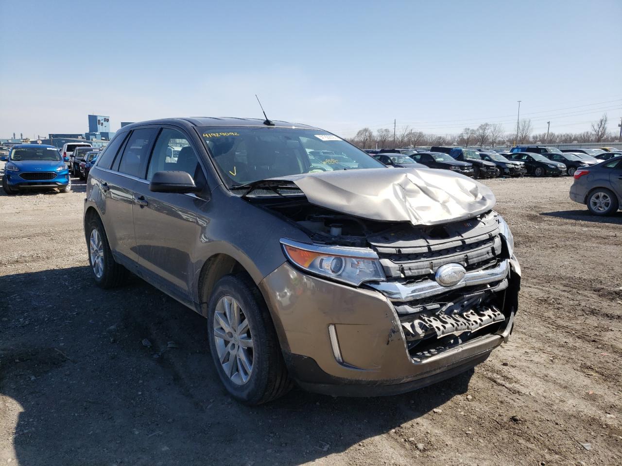 FORD EDGE LIMIT 2014 with VIN 2FMDK4KC8EBA20007 - Photo from auction