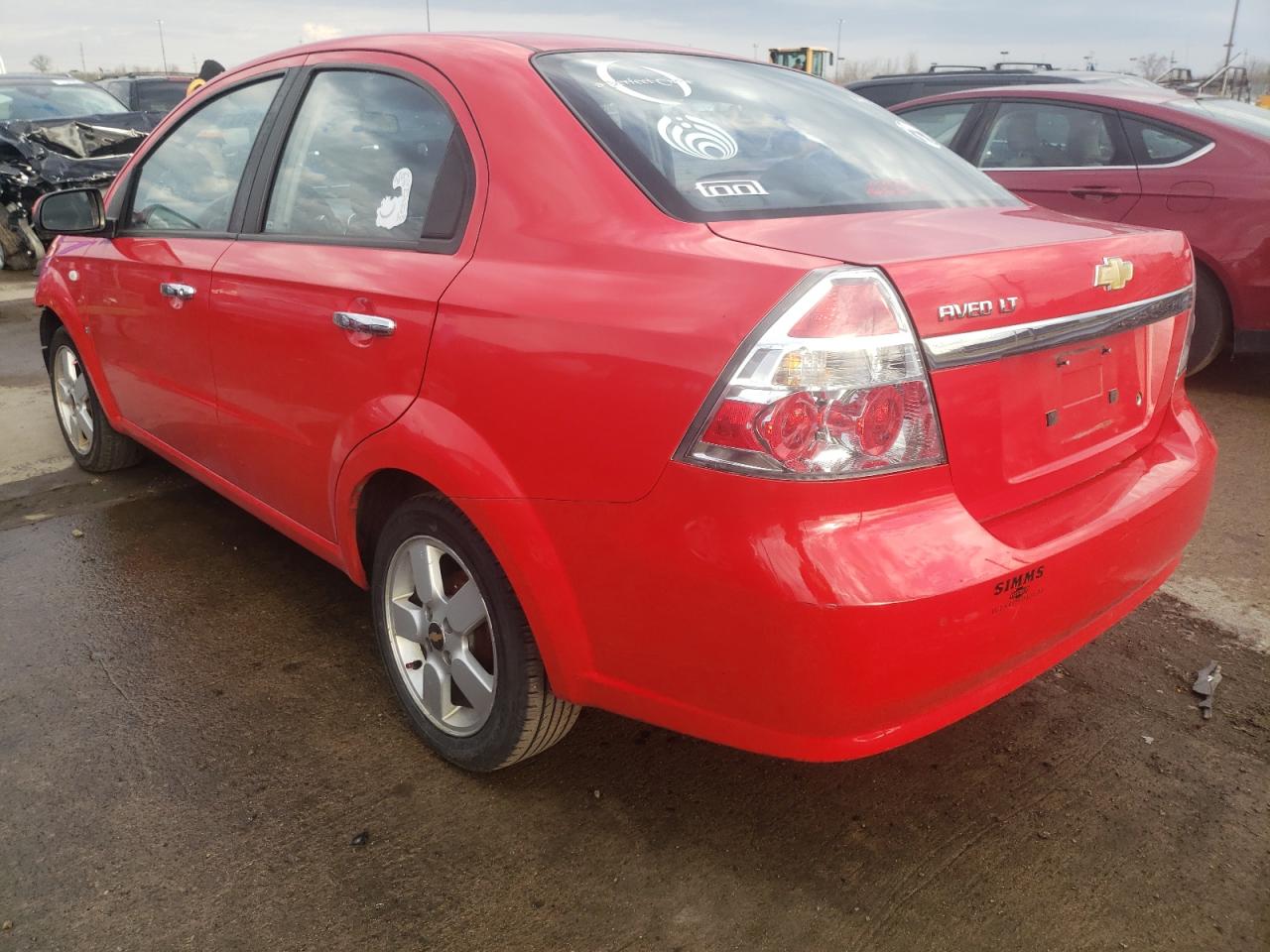 Photo 3 from auction – 2008 CHEVROLET AVEO LT with VIN KL1TG56668B084012