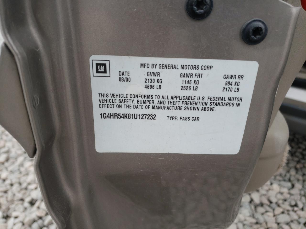 Photo 10 from auction – 2001 BUICK LESABRE LI with VIN 1G4HR54K81U127232