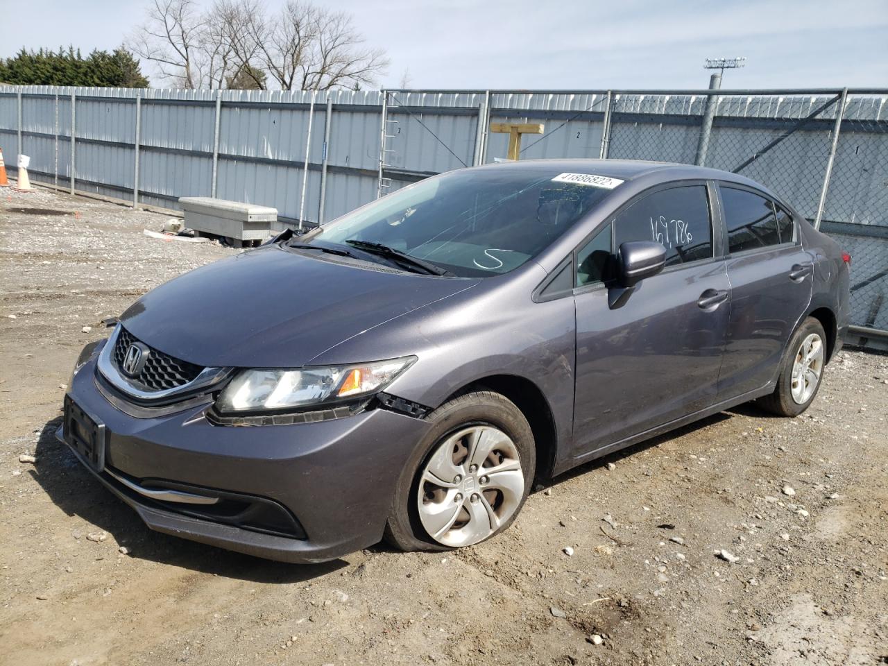 Photo 2 from auction – 2014 HONDA CIVIC LX with VIN 19XFB2F53EE234022