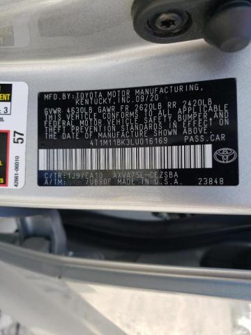 Photo 10 from auction – 2020 TOYOTA CAMRY SE with VIN 4T1M11BK3LU016169