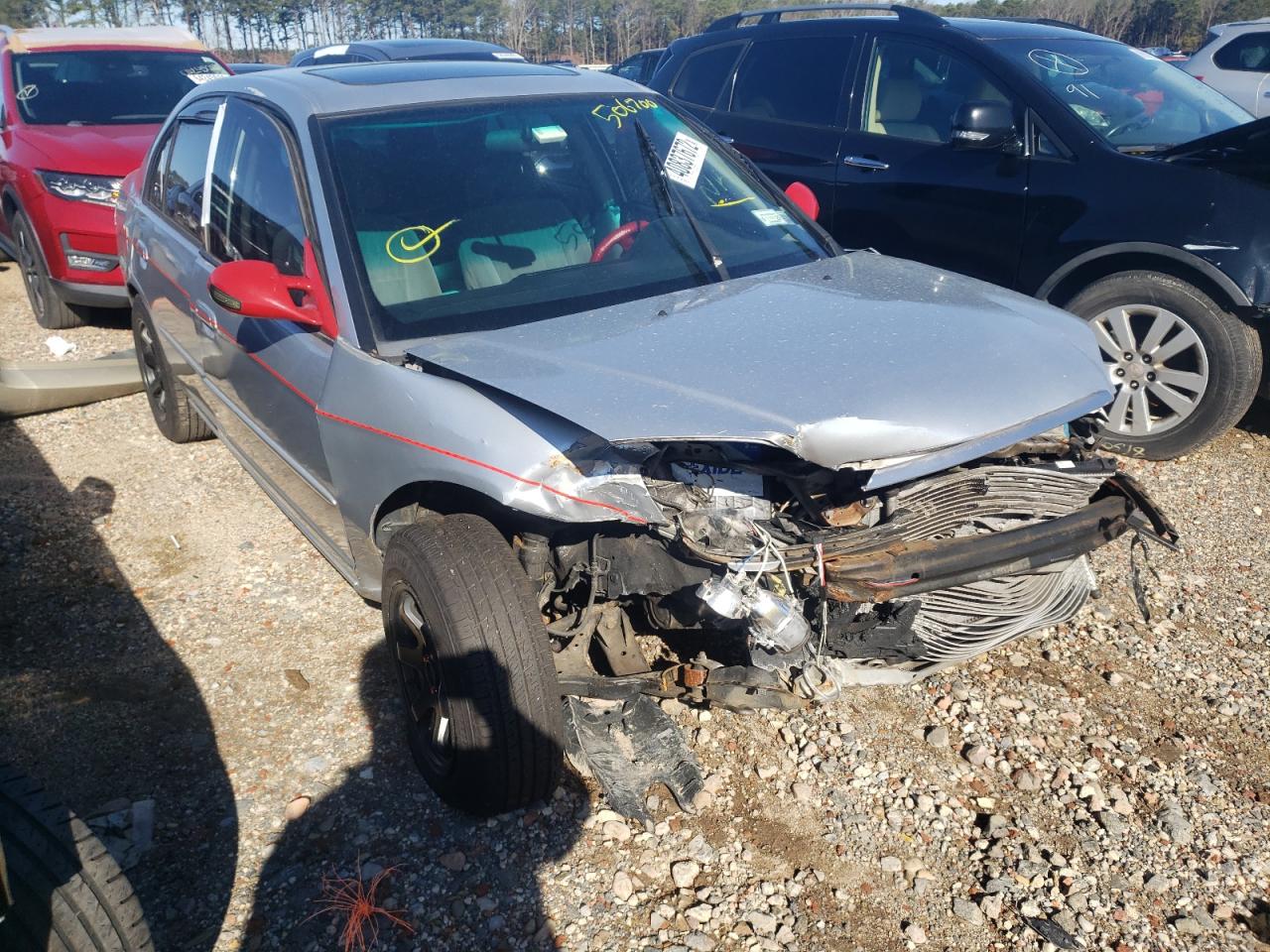 HONDA CIVIC EX 2003 with VIN 2HGES257X3H506700 - Photo from auction