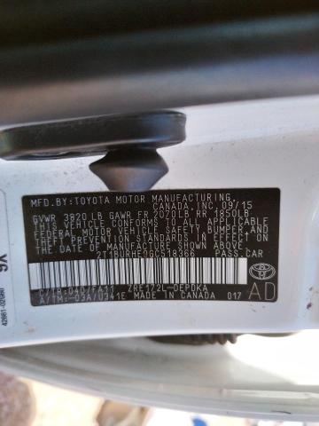 Photo 10 from auction – 2016 TOYOTA COROLLA L with VIN 2T1BURHE9GC518366