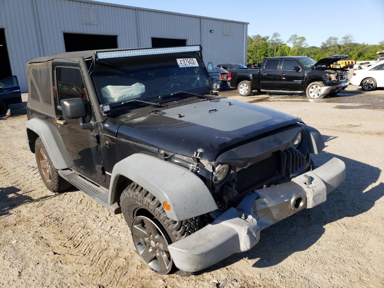 JEEP WRANGLER S 2010 with VIN 1J4AA2D18AL191483 - Photo from auction