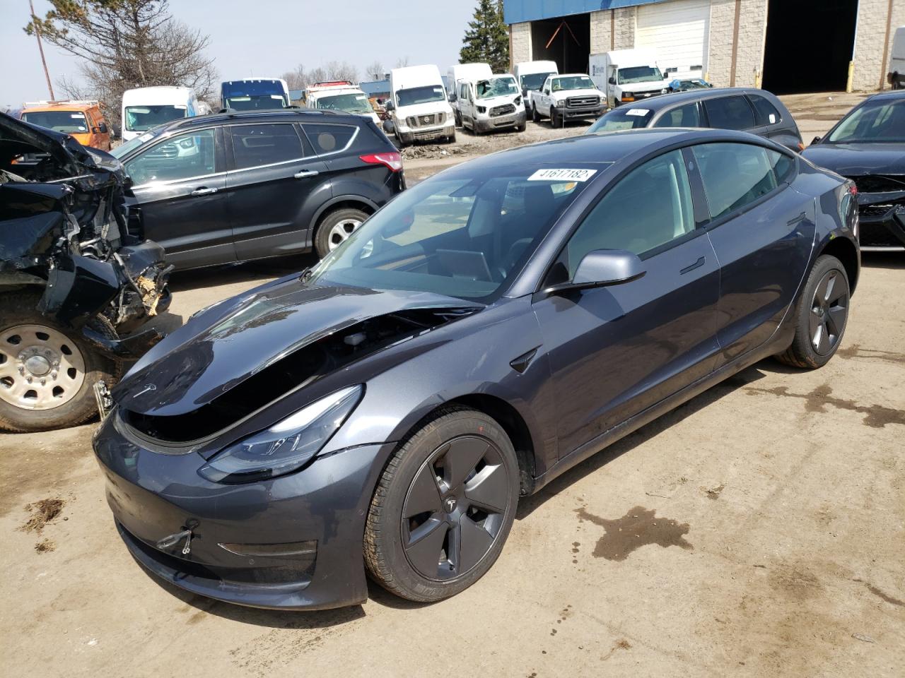 Photo 2 from auction – 2021 TESLA MODEL 3 with VIN 5YJ3E1EB5MF067490