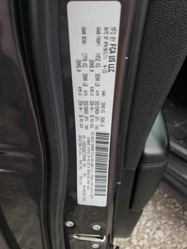 Photo 10 from auction – 2015 DODGE DURANGO LI with VIN 1C4RDHDG6FC795483