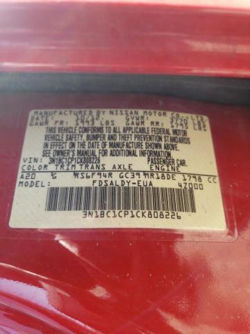 Photo 10 from auction – 2012 NISSAN VERSA S with VIN 3N1BC1CP1CK808226