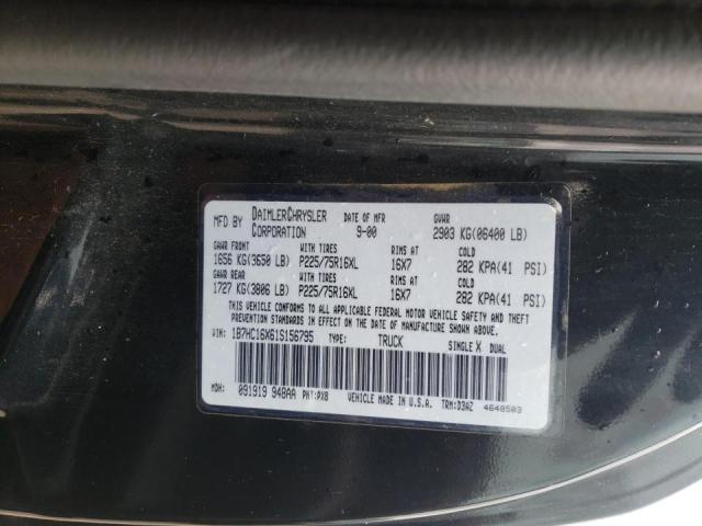 Photo 10 from auction – 2001 DODGE RAM 1500 with VIN 1B7HC16X61S156795