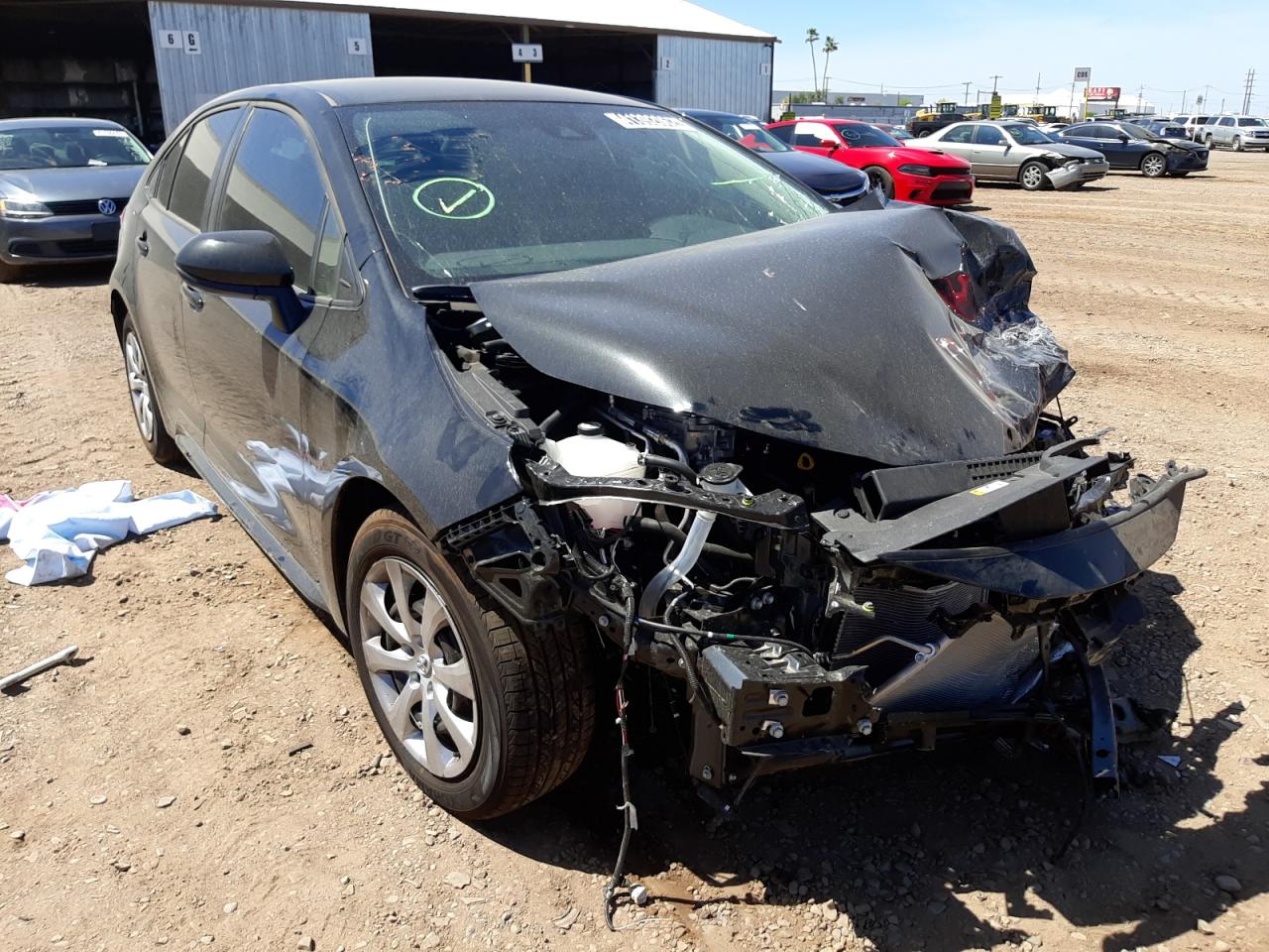 TOYOTA COROLLA LE 2022 with VIN JTDEPMAE2NJ214816 - Photo from auction