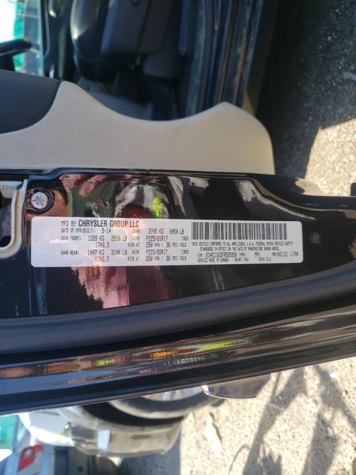 Photo 10 from auction – 2015 CHRYSLER TOWN & COU with VIN 2C4RC1GG5FR528350