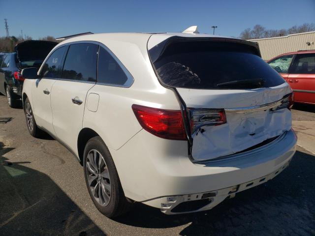 Photo 3 from auction – 2016 ACURA MDX TECHNO with VIN 5FRYD4H43GB017598