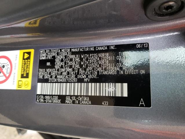 Photo 10 from auction – 2013 LEXUS RX 350 with VIN 2T2ZK1BA0DC125293
