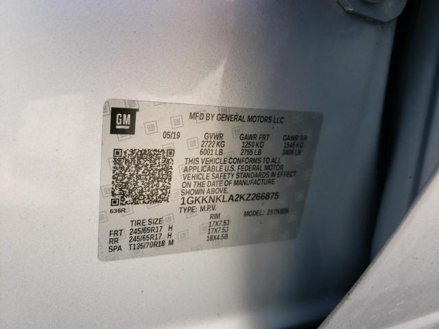 Photo 10 from auction – 2019 GMC ACADIA SLE with VIN 1GKKNKLA2KZ266875