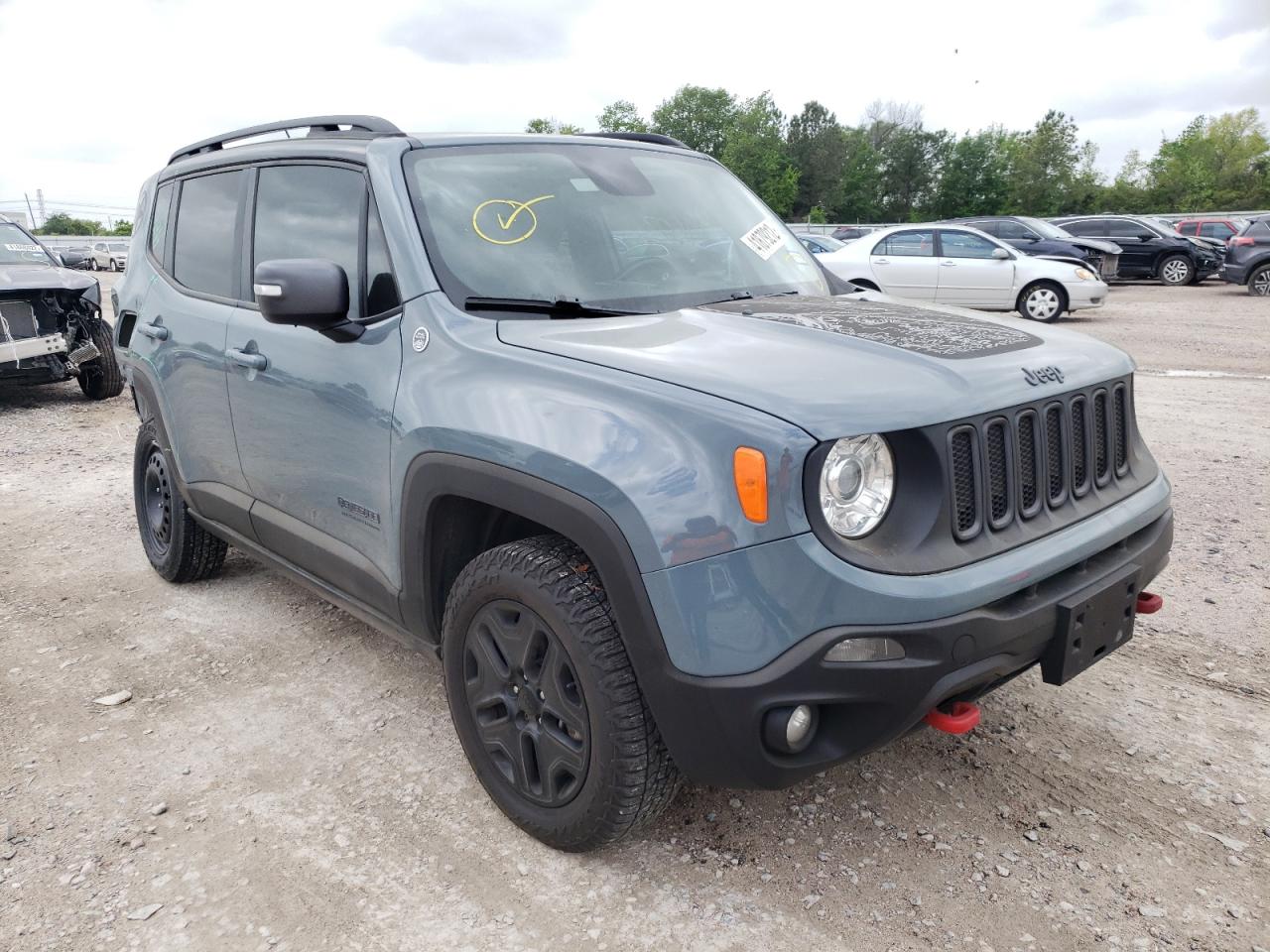 JEEP RENEGADE T 2017 with VIN ZACCJBCB1HPF75619 - Photo from auction