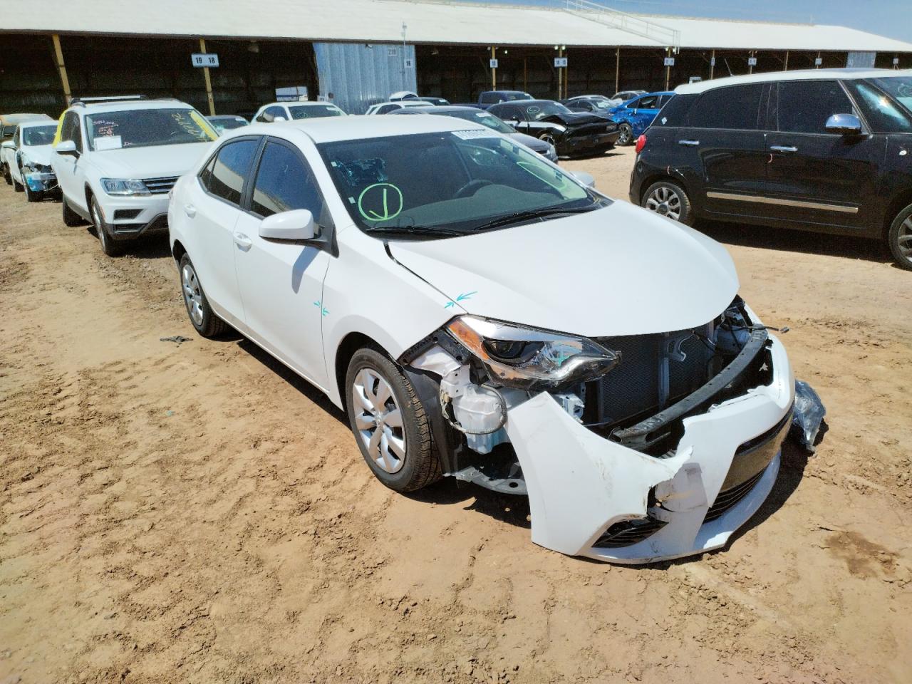 TOYOTA COROLLA L 2016 with VIN 2T1BURHE6GC636715 - Photo from auction