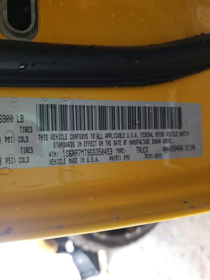 Photo 10 from auction – 2016 RAM 1500 SPORT with VIN 1C6RR7MT9GS350453