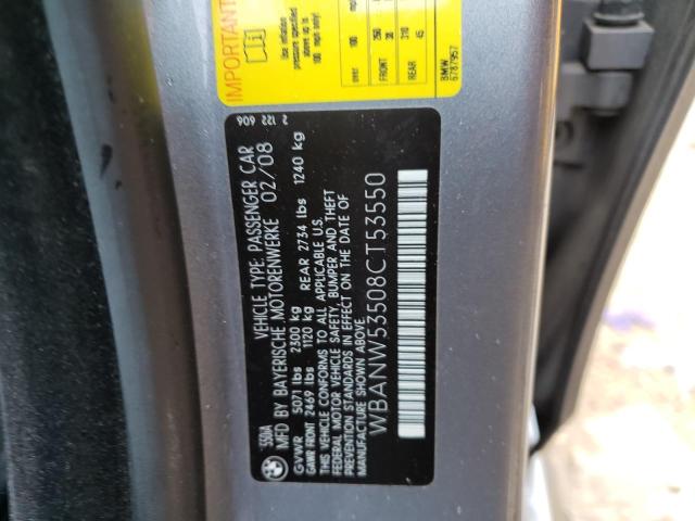 BMW 5 SERIES 2008 with VIN WBANW53508CT53550 - Photo from auction
