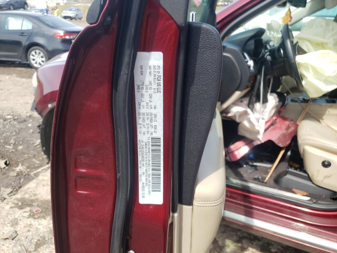Photo 10 from auction – 2016 DODGE DURANGO LI with VIN 1C4RDJDG0GC485256