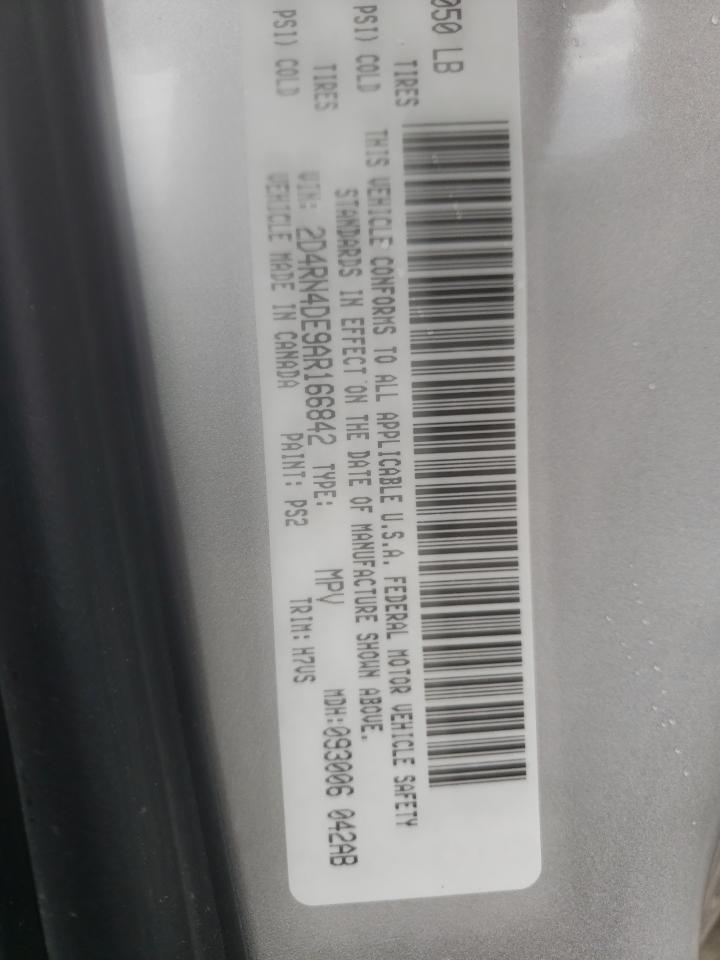 Photo 10 from auction – 2010 DODGE GRAND CARA with VIN 2D4RN4DE9AR166842