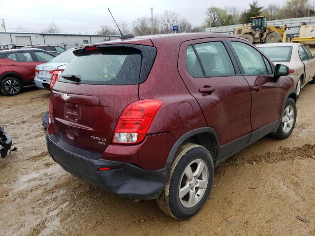 Photo 4 from auction – 2016 CHEVROLET TRAX LS with VIN 3GNCJNSBXGL183319