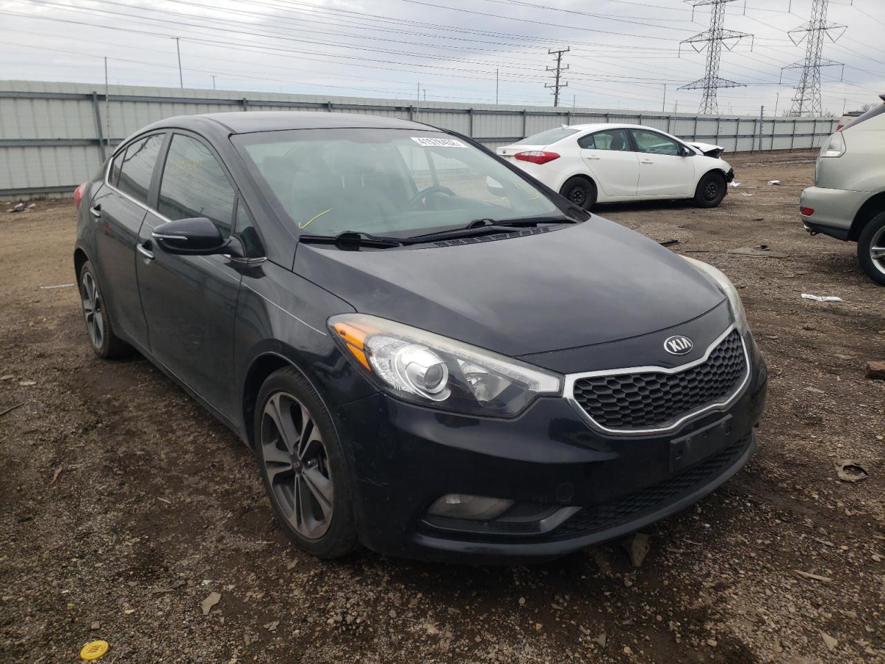 KIA FORTE EX 2014 with VIN KNAFX4A8XE5072283 - Photo from auction