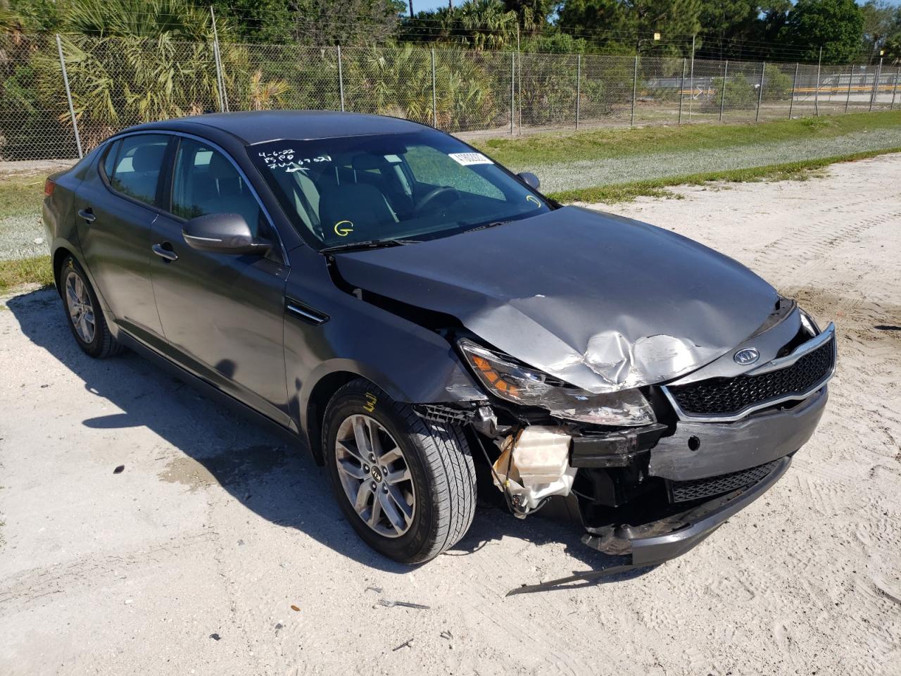 KIA OPTIMA LX 2011 with VIN KNAGM4A76B5054024 - Photo from auction
