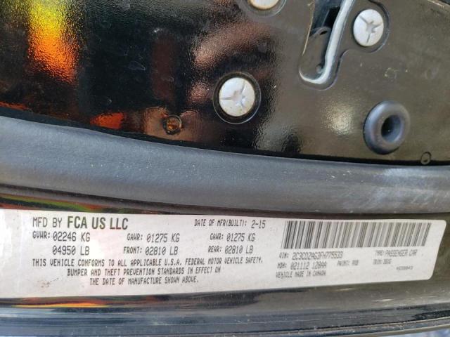 Photo 8 from auction – 2015 DODGE CHALLENGER with VIN 2C3CDZAG3FH775533