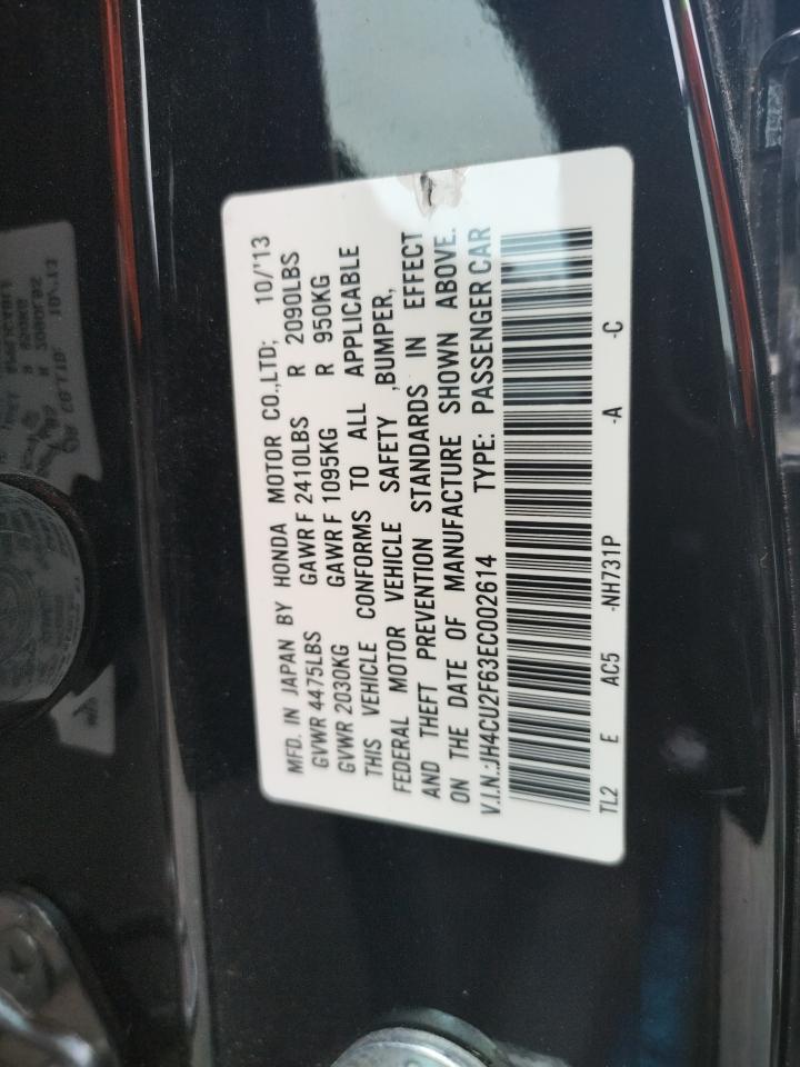 Photo 10 from auction – 2014 ACURA TSX TECH with VIN JH4CU2F63EC002614