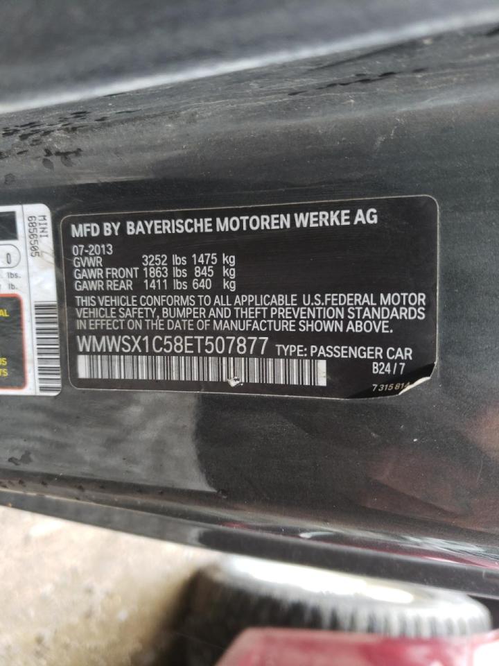 Photo 10 from auction – 2014 MINI COOPER with VIN WMWSX1C58ET507877