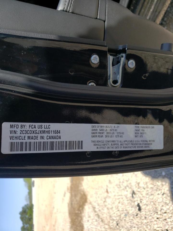 Photo 10 from auction – 2021 DODGE CHARGER SC with VIN 2C3CDXGJXMH611684