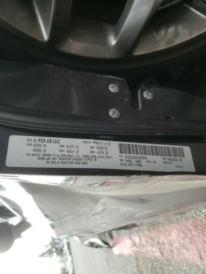 Photo 10 from auction – 2015 DODGE CHALLENGER with VIN 2C3CDZAG2FH823460