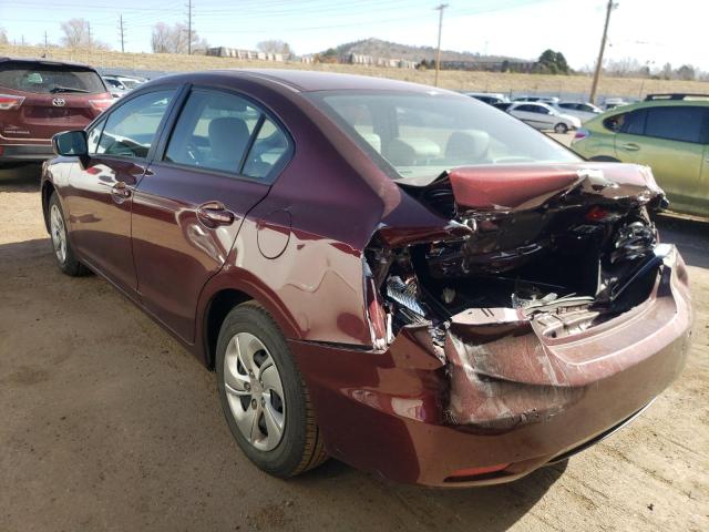 Photo 3 from auction – 2014 HONDA CIVIC LX with VIN 19XFB2F55EE075357