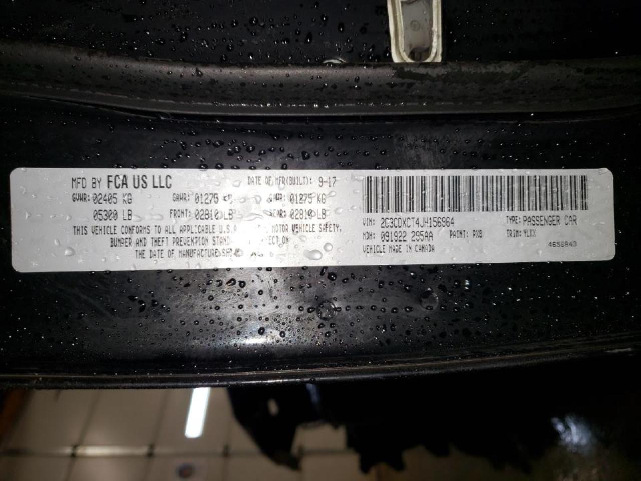 Photo 10 from auction – 2018 DODGE CHARGER R/ with VIN 2C3CDXCT4JH156964
