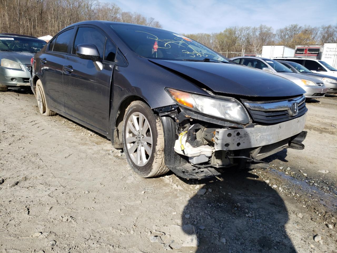 HONDA CIVIC EX 2012 with VIN 2HGFB2F85CH318050 - Photo from auction